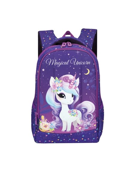 Ghiozdan scoala ergonomic S-COOL SC3318, 40 x 29 x 14 cm, Motiv Magical unicorn