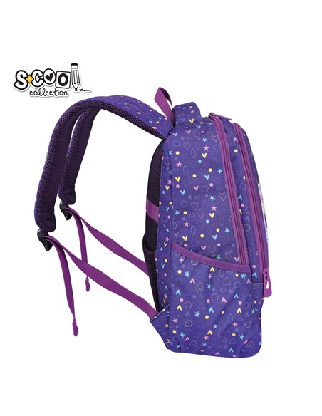 Ghiozdan scoala ergonomic S-COOL SC3318, 40 x 29 x 14 cm, Motiv Magical unicorn