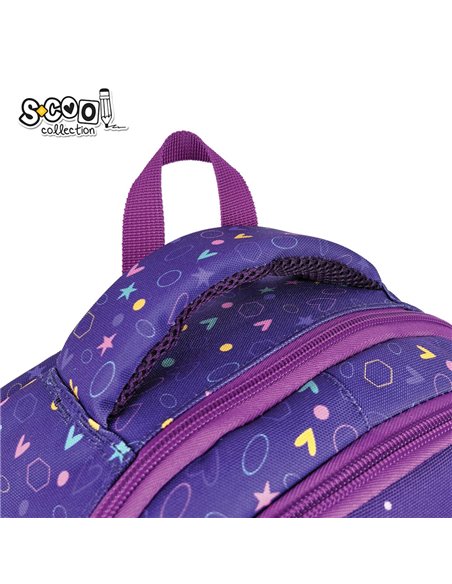 Ghiozdan scoala ergonomic S-COOL SC3318, 40 x 29 x 14 cm, Motiv Magical unicorn