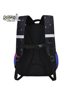 Ghiozdan scoala ergonomic Urban S-COOL SC3380, 42 x 31 x 16 cm, Game over 2