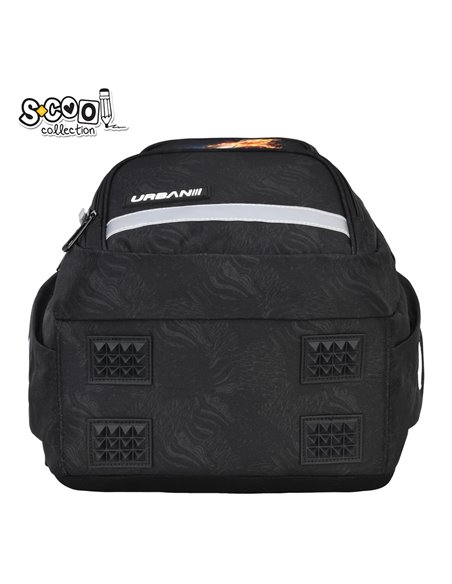 Ghiozdan scoala ergonomic Urban S-COOL SC3383, 42 x 31 x 16 cm, Play on