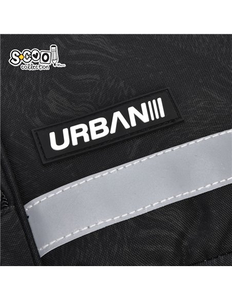 Ghiozdan scoala ergonomic Urban S-COOL SC3383, 42 x 31 x 16 cm, Play on