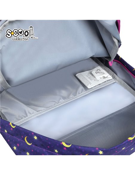 Ghiozdan scoala tip troller S-COOL SC3446, 45 x 32 x 16.5 cm, Believe in magic