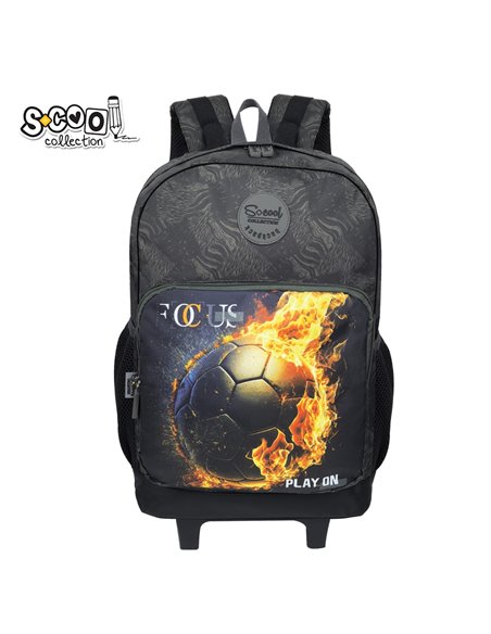 Ghiozdan scoala tip troller S-COOL SC3447, 45 x 32 x 16.5 cm, Play on
