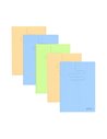 Set 5 caiete A4 Herlitz 400211748, 60 file, 70 g/mp, dictando, coperta plastic, Diverse culori