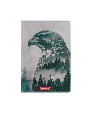 Set 10 caiete A5 Herlitz 400211735, 70 g/mp, velin, Motiv Into the wild