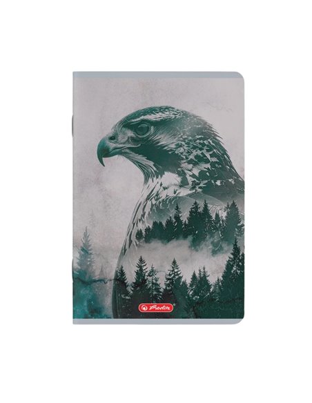 Set 10 caiete A5 Herlitz 400211735, 70 g/mp, velin, Motiv Into the wild