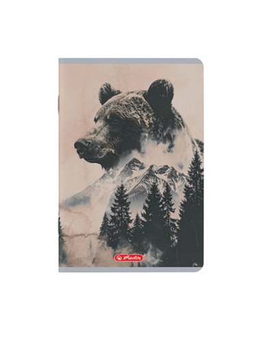 Set 10 caiete A5 Herlitz 400211735, 70 g/mp, velin, Motiv Into the wild