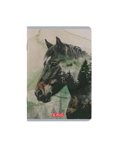 Set 10 caiete A5 Herlitz 400211735, 70 g/mp, velin, Motiv Into the wild