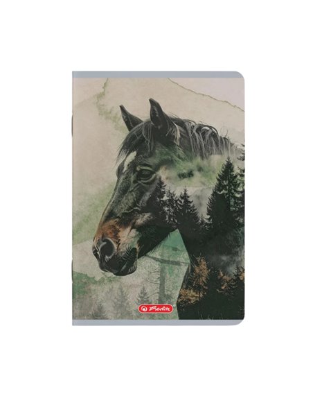 Set 10 caiete A5 Herlitz 400211735, 70 g/mp, velin, Motiv Into the wild