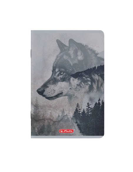 Set 10 caiete A5 Herlitz 400211735, 70 g/mp, velin, Motiv Into the wild