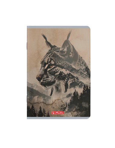 Set 10 caiete A5 Herlitz 400211735, 70 g/mp, velin, Motiv Into the wild