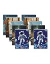 Set 10 caiete A5 Herlitz, 48 file, 70 g/mp, matematica, Motiv Megamix 2