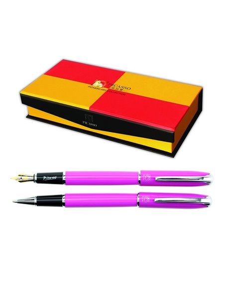 Set cadou Pix si Stilou PICASSO 916RZ, Roz