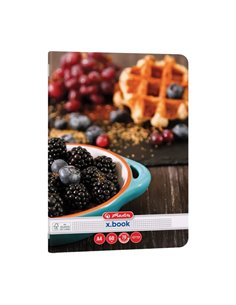 Set 5 caiete A4 Herlitz, 60 file, 70 g/mp, matematica, Motiv Healthy snack 2