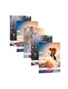 Set 5 caiete A4 Herlitz, 60 file, 70 g/mp, dictando, Motiv Extreme