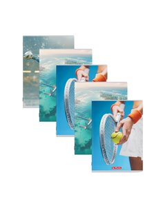 Set 5 caiete A4 Herlitz, 80 file, 70 g/mp, dictando, Motiv Megamix
