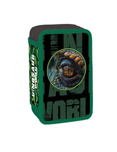 Penar echipat cu 3 fermoare YOLLO YL149, 38 piese, Dinosaur World