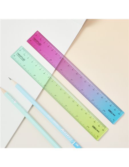 Rigla Deli DLEH653 Gradient NeonUP, 20 cm