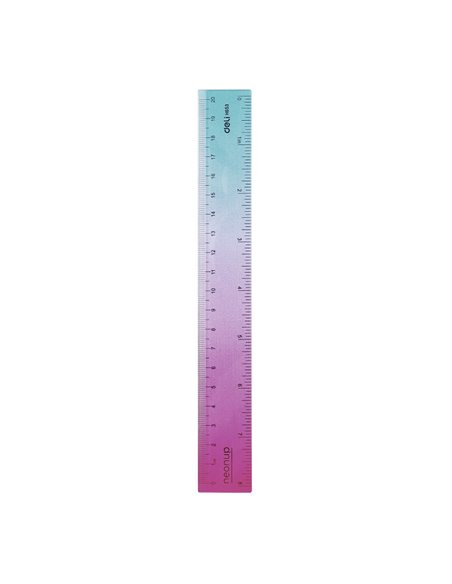 Rigla Deli DLEH653 Gradient NeonUP, 20 cm