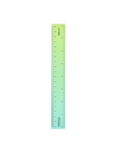 Rigla Deli DLEH653 Gradient NeonUP, 20 cm