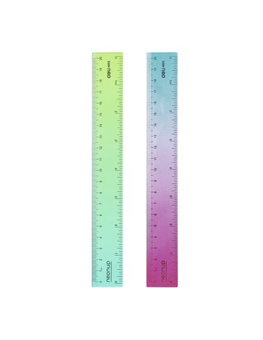 Rigla Deli DLEH653 Gradient NeonUP, 20 cm