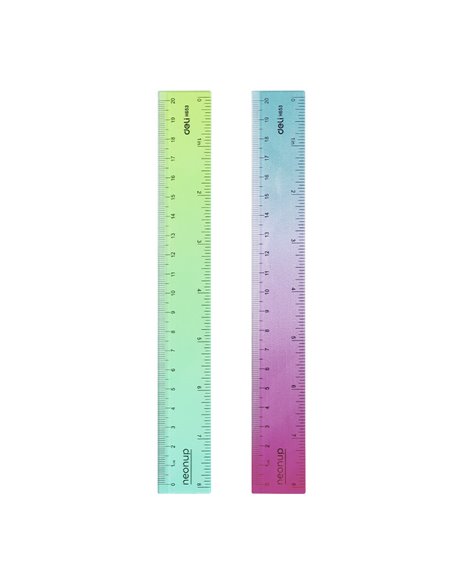 Rigla Deli DLEH653 Gradient NeonUP, 20 cm
