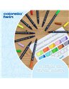 400207804,Carioci Pelikan Colorella Twin C304 + highlighter dublu, 10 bucati, 20 culori