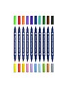 400207804,Carioci Pelikan Colorella Twin C304 + highlighter dublu, 10 bucati, 20 culori