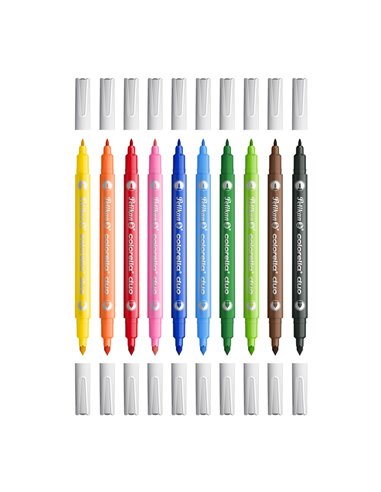 400207803,Carioci Pelikan Colorella Duo C407, 10 culori
