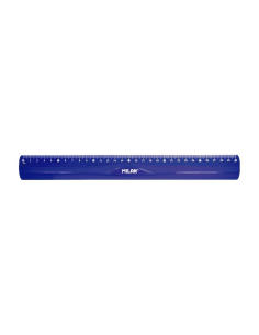 353801-24,Liniar 30 cm flexibil Albastru MILAN - Set 24