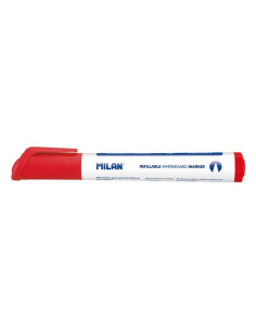 161029312-12,Marker reincarcabil tabla magnetica Rosu MILAN - Set 12