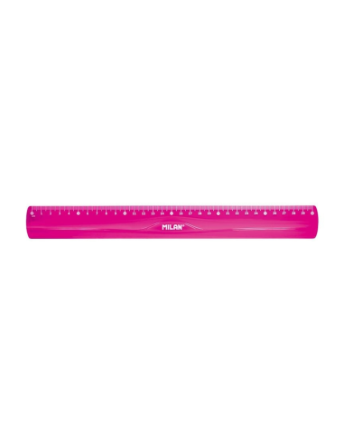 353801P-24,Liniar 30 cm flexibil Roz MILAN - Set 24