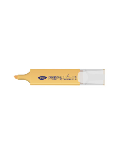 MK401PP-10,Marker evidentiator Portocaliu pastel DACO - Set 10