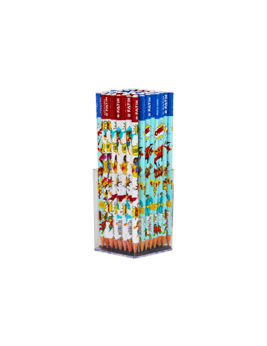17730-72,Creion negru Super Heroes FATIH - Set 72
