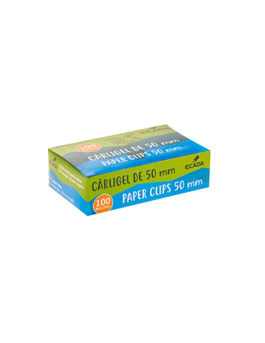 14050-10,Agrafe hartie 50 mm ECADA - Set 10