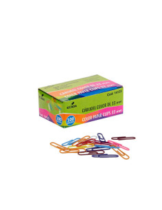 14133-10,Agrafe hartie 33 mm color ECADA - Set 10