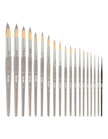 80459-12,Pensula seria 311 nr. 0, MILAN - Set 12