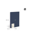 57242G48B-3,Caiet A4 48 file romana cusut Albastru MILAN - Set 3