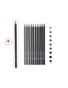 CG703-12,Creion negru 3B DACO - Set 12