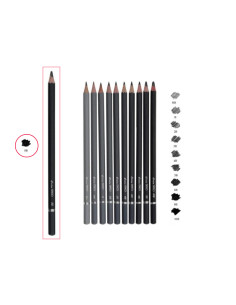 CG708-12,Creion negru 8B DACO - Set 12