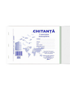 CHITANTIERA62EX,Chitantier A6 2 exemplare autocopiative 100 file L03455