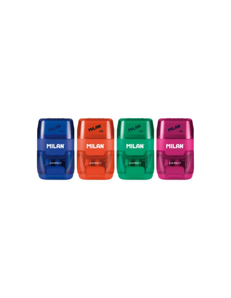 4703116-16,Ascutitoare cu radiera COMPACT MILAN - Set 16