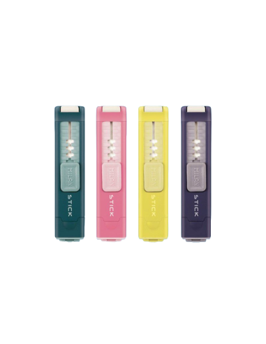 4702116-16,Ascutitoare cu radiera Stick MILAN - Set 16