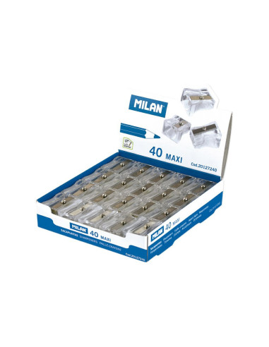 20127240-40,Ascutitoare plastic simpla MAXI MILAN set 40 buc
