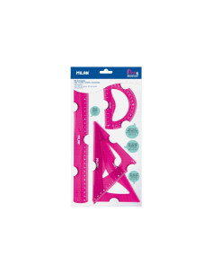 359801P,Set geometrie Acid Roz MILAN
