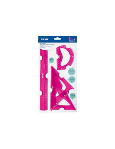 359801P,Set geometrie Acid Roz MILAN