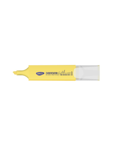 MK401GP-10,Marker evidentiator Galben pastel DACO - Set 10