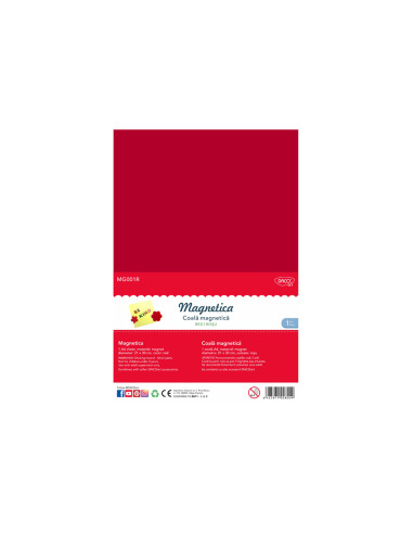 MG001R-3,Folie magnetica A4 Rosu DACO - Set 3