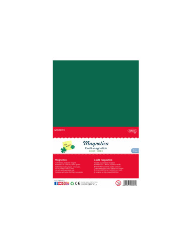 MG001V-3,Folie magnetica A4 Verde DACO - Set 3